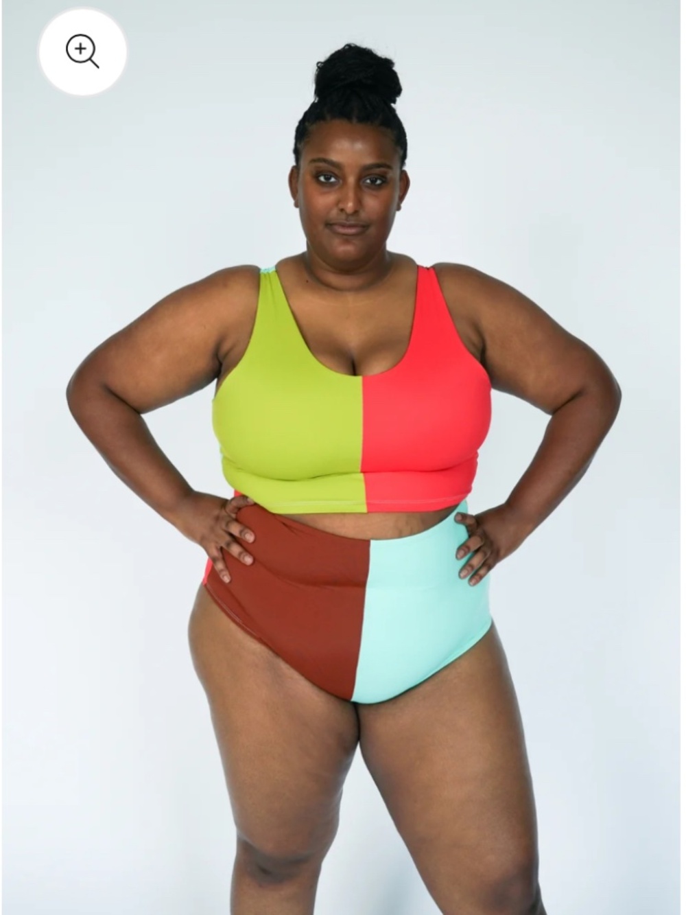 Scuba Swim Britches - 2XL - Colorblock - High Waist - State the Label